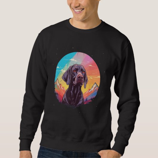 German Shorthaired Pointer Men Women Kids スウェットシャツ (正面)