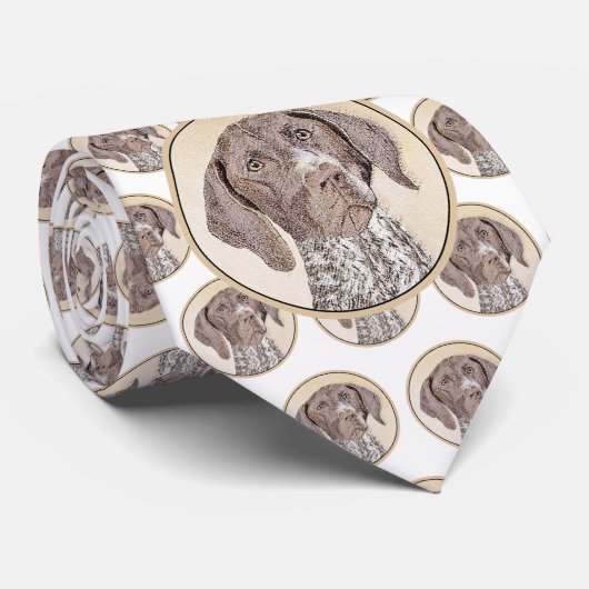 German Shorthaired Pointer Painting - Original Art ネクタイ (ロール)