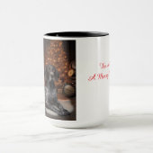 German Shorthaired Pointer Pair Christmas Mug Cup マグカップ (中央)