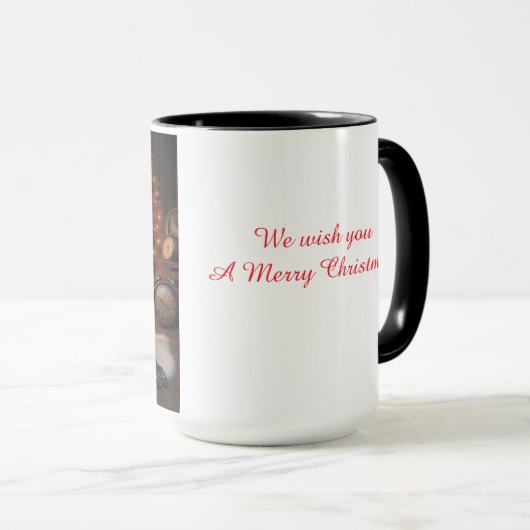 German Shorthaired Pointer Pair Christmas Mug Cup マグカップ (正面右)
