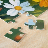 German Shorthaired Pointer Spring Meadow Dog ジグソーパズル (側面)