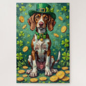 German Shorthaired Pointer St Patrick’s Day ジグソーパズル (縦)
