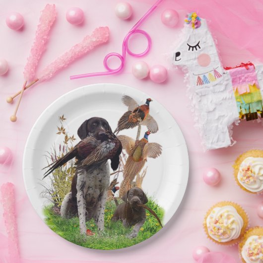 German Shorthaired Pointer    Sticker ペーパープレート (パーティー)
