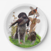 German Shorthaired Pointer    Sticker ペーパープレート (正面)