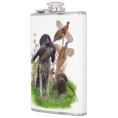 German Shorthaired Pointer    Sticker Paper Plates フラスク (左)