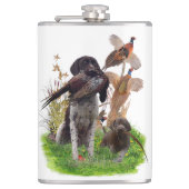 German Shorthaired Pointer    Sticker Paper Plates フラスク (正面)