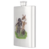 German Shorthaired Pointer Sticker Paper Plates フラスク (左)
