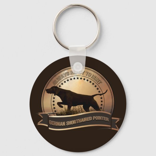 German Shorthaired Pointer, ZACHAR Tapestry Poster キーホルダー (正面)