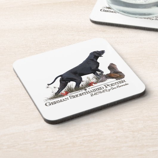 German Shorthaired Pointer, ZACHAR Tapestry Poster コースター (左側)