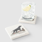 German Shorthaired Pointer, ZACHAR Tapestry Poster ストーンコースター (横)