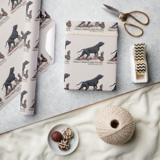 German Shorthaired Pointer, ZACHAR Tapestry Poster ラッピングペーパー (クラフト)