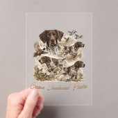 German Shorthaired Pointers  アクリル招待状 (インサイチュ (ポータブル))