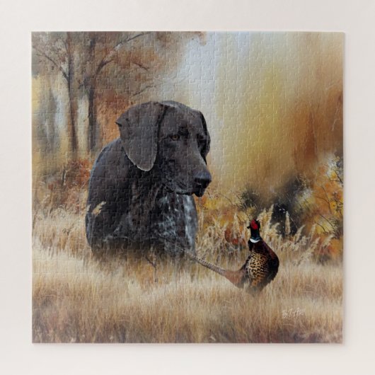 German Shorthaired Pointers  ジグソーパズル (縦)