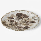 German Shorthaired Pointers  ペーパープレート (アングル)