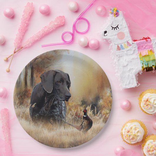 German Shorthaired Pointers  ペーパープレート (パーティー)
