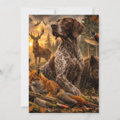German Shorthaired Pointers  招待状 (正面)