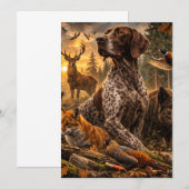 German Shorthaired Pointers  招待状 (正面/裏面)