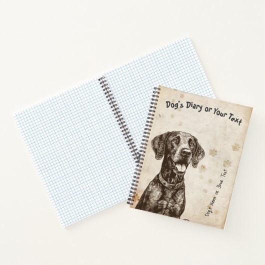 German Shorthaired Pointer's Diary ノートブック (内部)