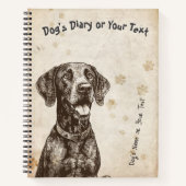 German Shorthaired Pointer's Diary ノートブック (正面)