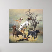 German Shorthaired Pointers (GSP)       キャンバスプリント (正面)