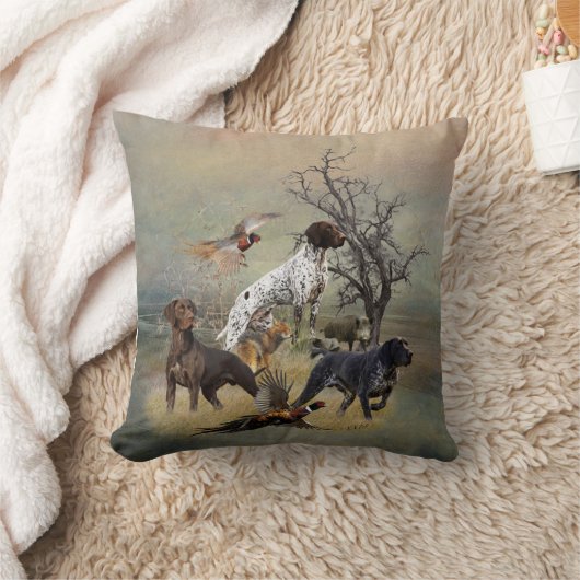 German Shorthaired Pointers (GSP)     クッション (ブランケット)