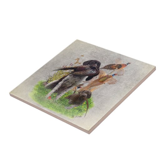 German Shorthaired Pointers (GSP) Gift Box タイル (側面)