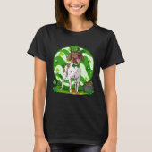 German Shorthaired St Patrick s Day Leprechaun Tシャツ (正面)