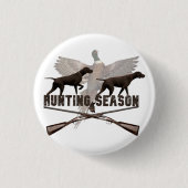 German Shorthasped Pointer、Kurzhaar、Tapestry Post 缶バッジ (正面)