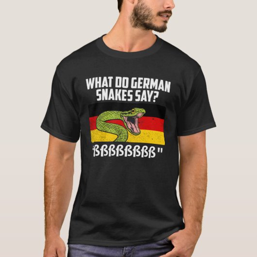 German snakes German snake saying snake owner Tシャツ (正面)