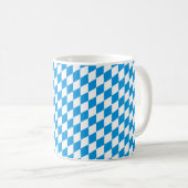 German State Of Bavaria - Flag Colors Pattern コーヒーマグカップ (正面右)