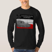 German Tank Destroyer Elefant Panzerjäger Infantry Tシャツ (正面)