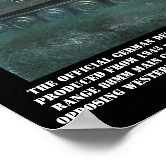 German Tiger II Heavy Tank - World War II Print ポスター (角)