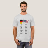 German vs. English - You - YouDich Tシャツ (正面フル)