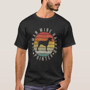 German Wire Haired Pointer Paw Vintage Retro Dad M Tシャツ