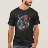 German Wirehaired Hunting Dog Hunting Use Dog Tシャツ (正面)
