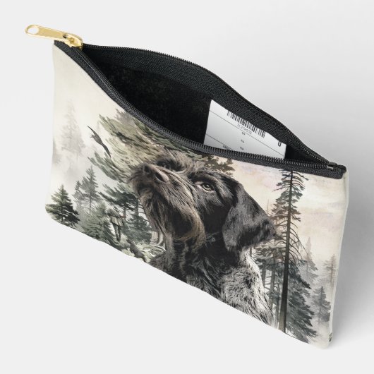 German Wirehaired Pointer アクセサリーポーチ (見開き)
