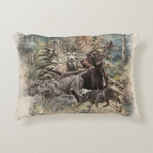 German Wirehaired Pointer アクセントクッション (正面)