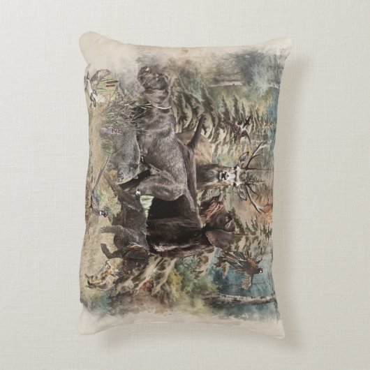 German Wirehaired Pointer アクセントクッション (裏面(縦))