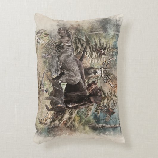 German Wirehaired Pointer アクセントクッション (正面(垂直))