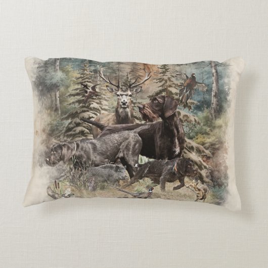 German Wirehaired Pointer アクセントクッション (裏面)