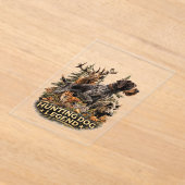 German Wirehaired Pointer アクリル招待状 (レイダウン)