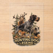 German Wirehaired Pointer アクリル招待状 (正面)