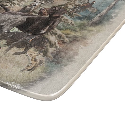 German Wirehaired Pointer カッティングボード (角)