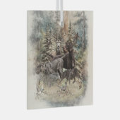 German Wirehaired Pointer ガラスオーナメント (正面右)