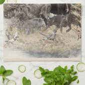 German Wirehaired Pointer キッチンタオル (折り畳み)