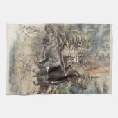 German Wirehaired Pointer キッチンタオル (横)