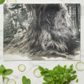 German Wirehaired Pointer キッチンタオル (折り畳み)