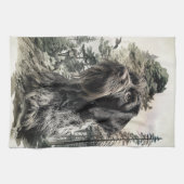 German Wirehaired Pointer キッチンタオル (横)