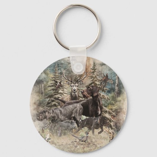 German Wirehaired Pointer キーホルダー (裏面)