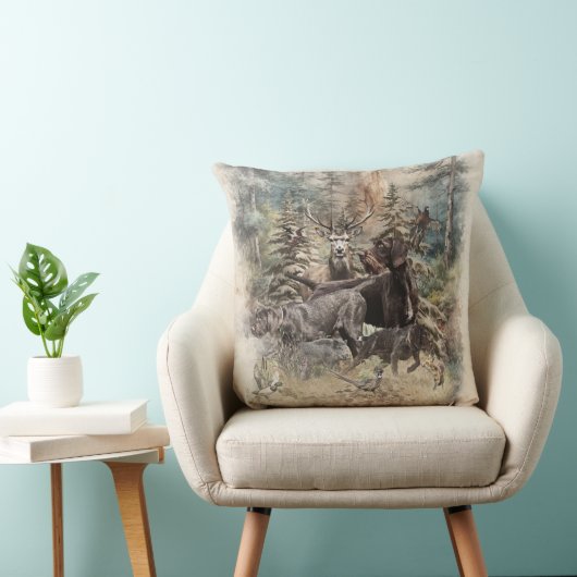 German Wirehaired Pointer クッション (椅子)